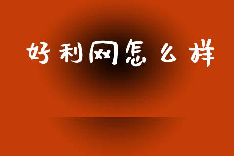 好利网怎么样_https://cj007.lansai.wang_财经新闻_第1张