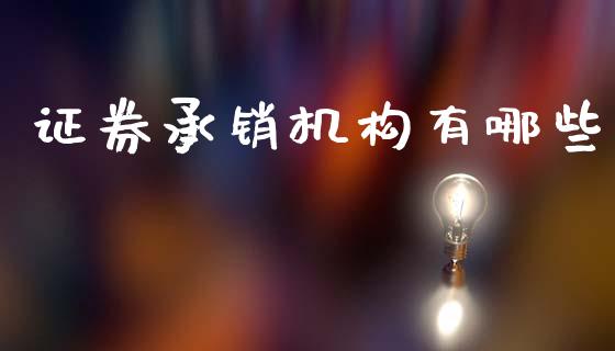 证券承销机构有哪些_https://cj007.lansai.wang_金融监管_第1张