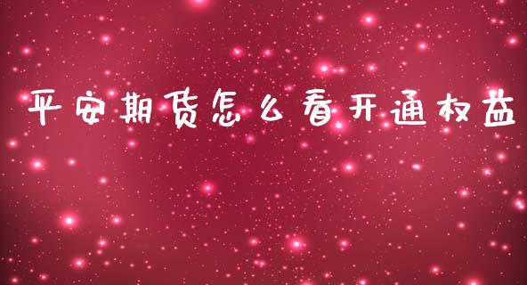 平安期货怎么看开通权益_https://cj007.lansai.wang_财经新闻_第1张