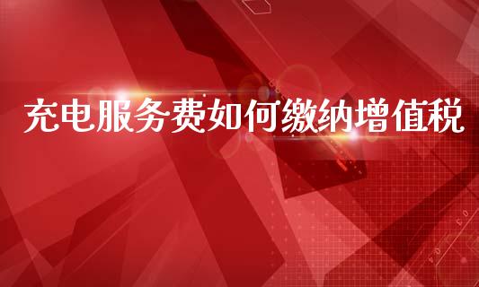 充电服务费如何缴纳增值税_https://cj007.lansai.wang_全球市场_第1张