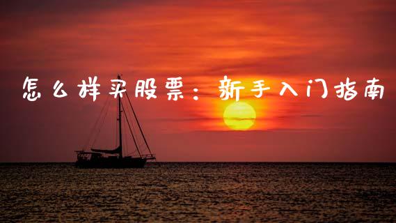 怎么样买股票：新手入门指南_https://cj007.lansai.wang_债券资讯_第1张
