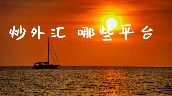 炒外汇 哪些平台_https://cj007.lansai.wang_金融监管_第1张