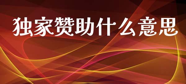独家赞助什么意思_https://cj007.lansai.wang_期货开户_第1张