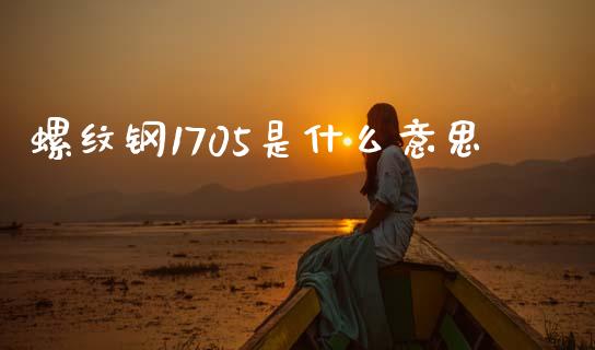 螺纹钢1705是什么意思_https://cj007.lansai.wang_外汇交易_第1张